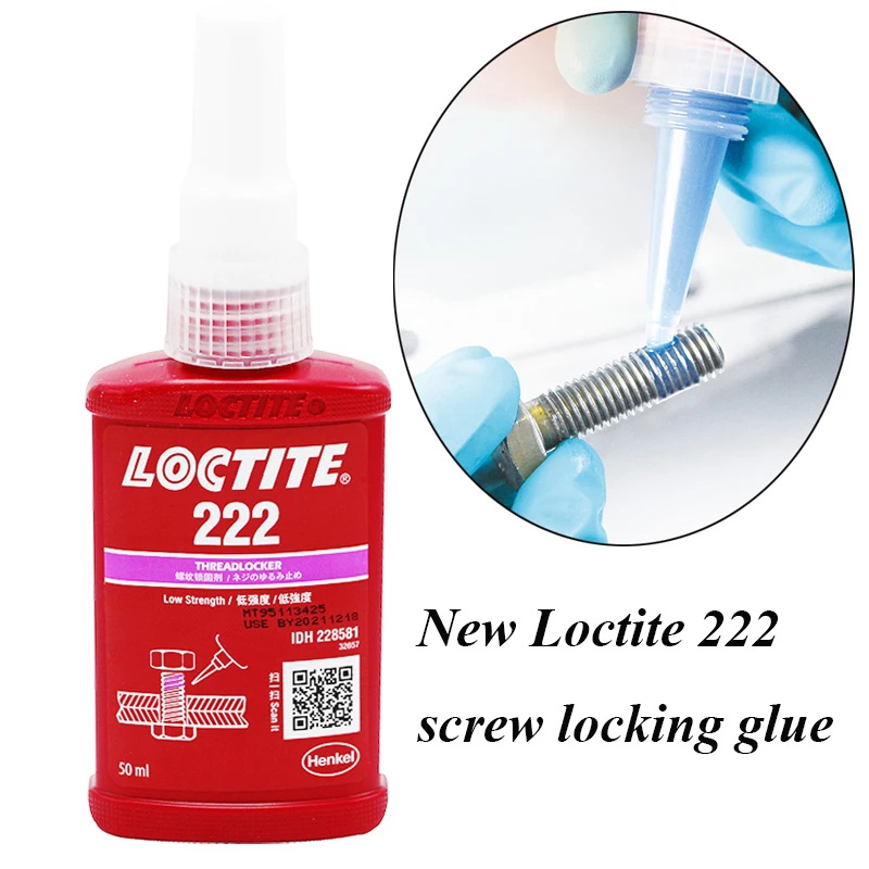 

50ml New Loctite 222 Low Strength Screw Sealing Glue Anti-loose Anaerobic Glue Thread Locker Adhesive Screw Sealant Repair