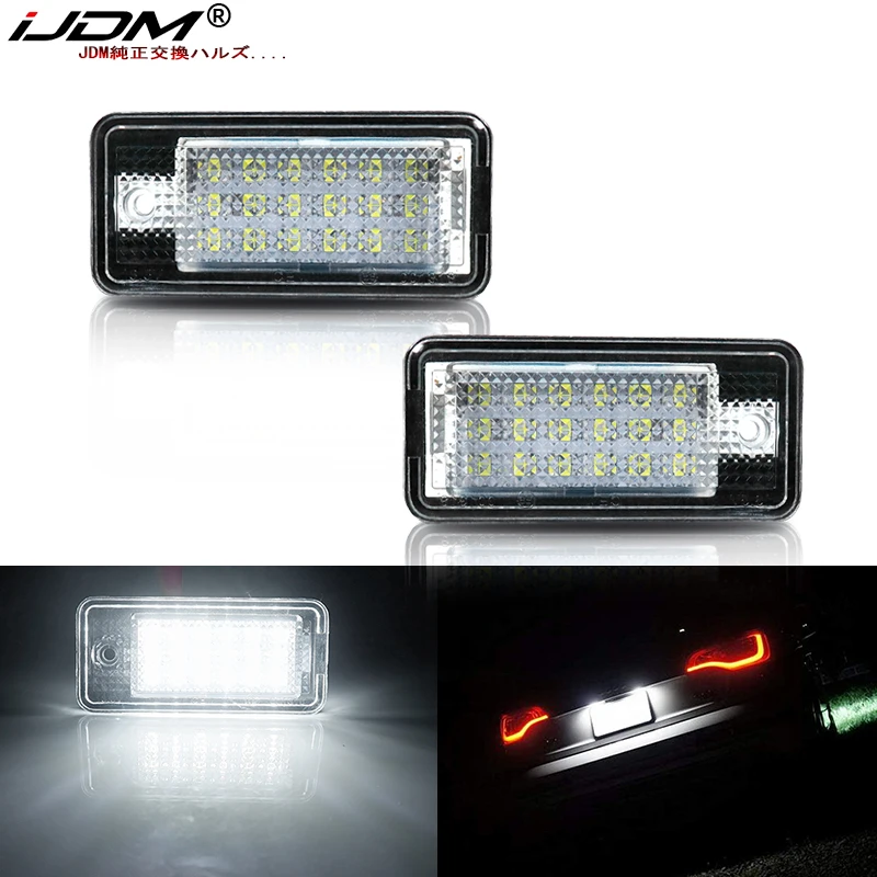 IJDM 12V Canbus безошибочный ксеноновый белый светильник номерного знака для Audi A3 S3 A4 S4