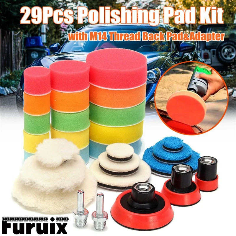 

Автомобильная полировальная губчатая накладка, набор полировальных накладок для автомобильной пены, используется для автомобильной машин...