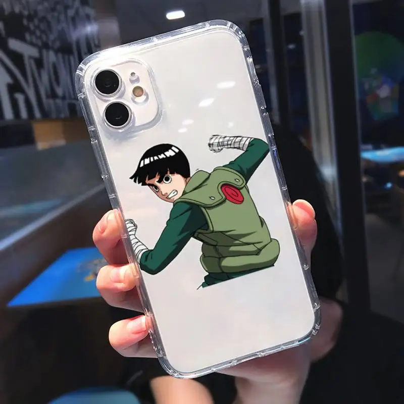 

Cool Naruto Rock Bruce Lee Phone Case Transparent for iPhone 11 12 mini pro 8 7 6 6S XS MAX Plus X 5S SE 2020 XR