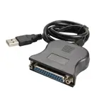Кабель-преобразователь с USB 1,1 на DB25, LPT USB-адаптер, LPT-кабель, LPT-USB-кабель, черный высококачественный 95 см, оптовая продажа