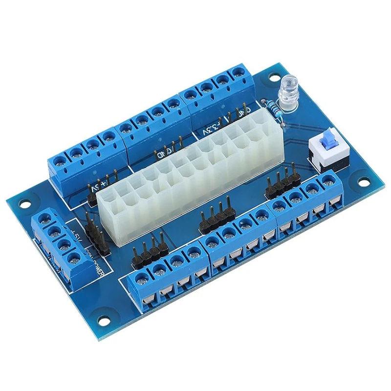 24/20 Pin Atx Power Supply Bench Top Breakout Board Module Adapter for Computer Pc | Электроника