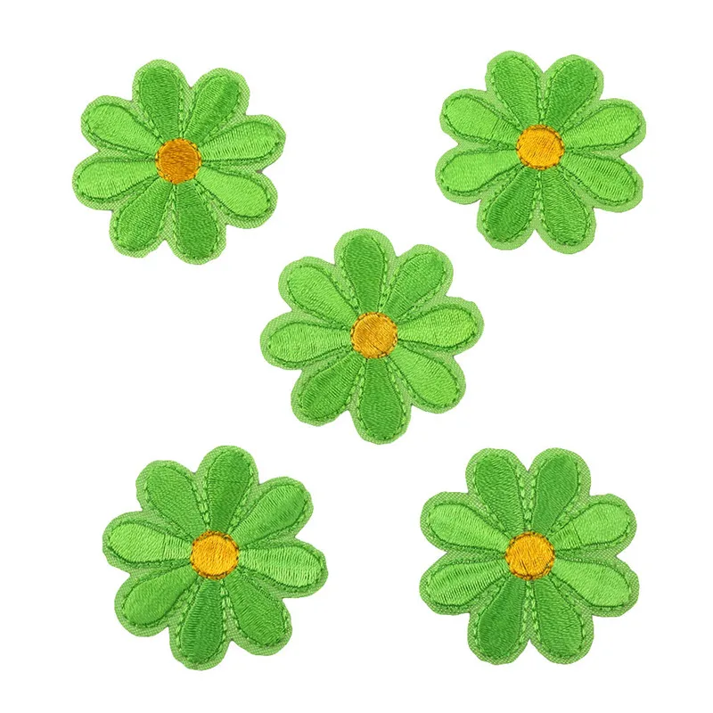 5 шт./упак. декоративная заплатка с вышитыми цветочными аппликациями аксессуары