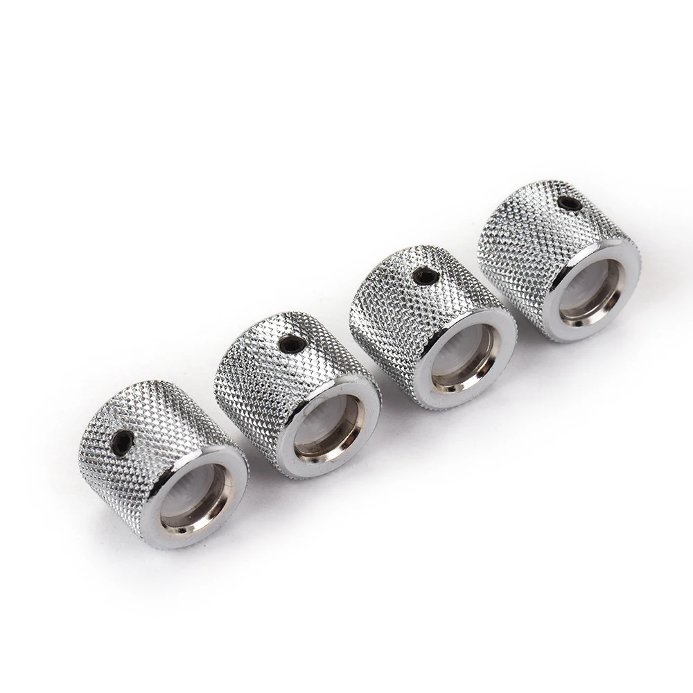 4 stücke metall volume tone control knob dome knob set mit inneren hexagon spanner für elektrische gitarre bass free global shipping