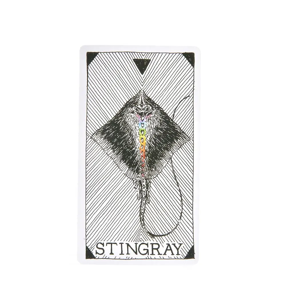 63 листа дикие неизвестные Животные Дух колода руководство карты Таро настольная