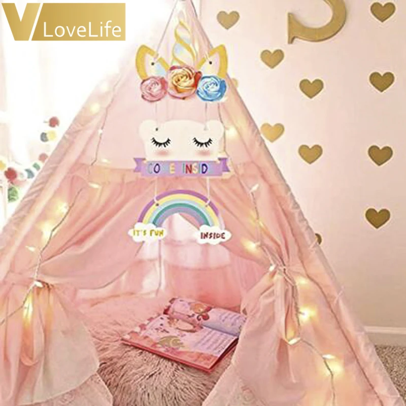 Украшение для дома настенный дверной подвесной Единорог декоративные