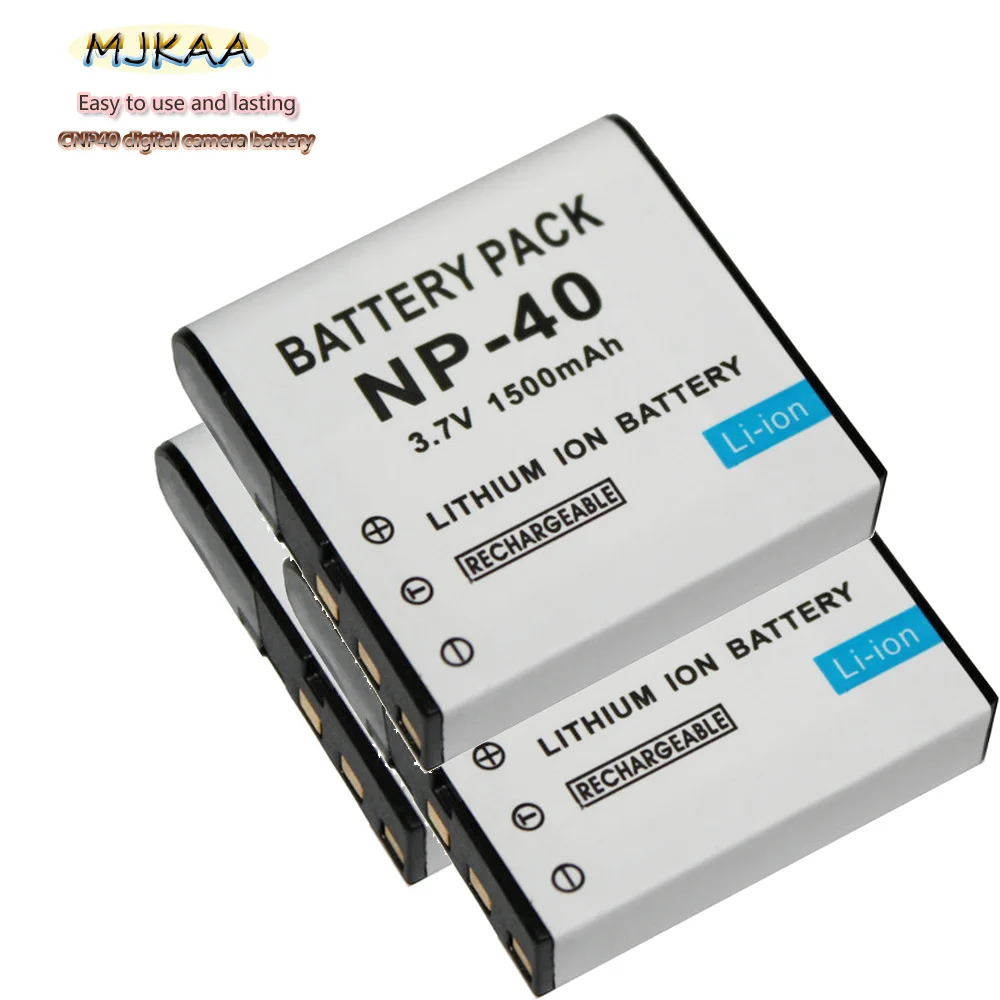 3 шт. MJKAA NP-40 CNP40 1500 мАч цифровая аккумуляторная батарея для Casio EX-Z30 //