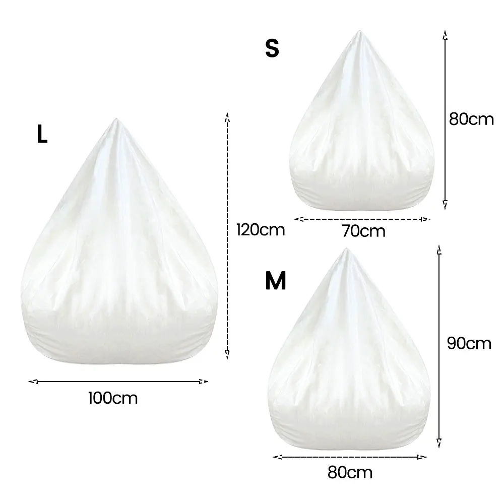 

Waterproof Lazy BeanBag Sofas Cover Inner Lining (Filling Not Included )Suitable For Bean Bag Cover Stuffed Animal Toy