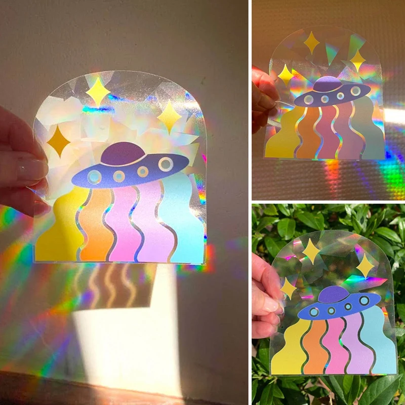 

Rainbow Reflective Stickers Decorative Stickers Window Motorcycle Car Auto Decal Stickers-11 Styles about 15cm New Hot 1pc