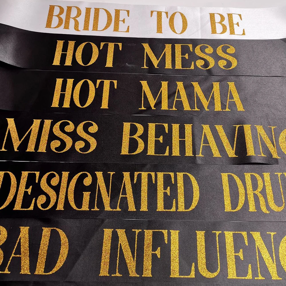 Свадебная вечеринка для невесты и команды атласное украшение с поясом свадебной