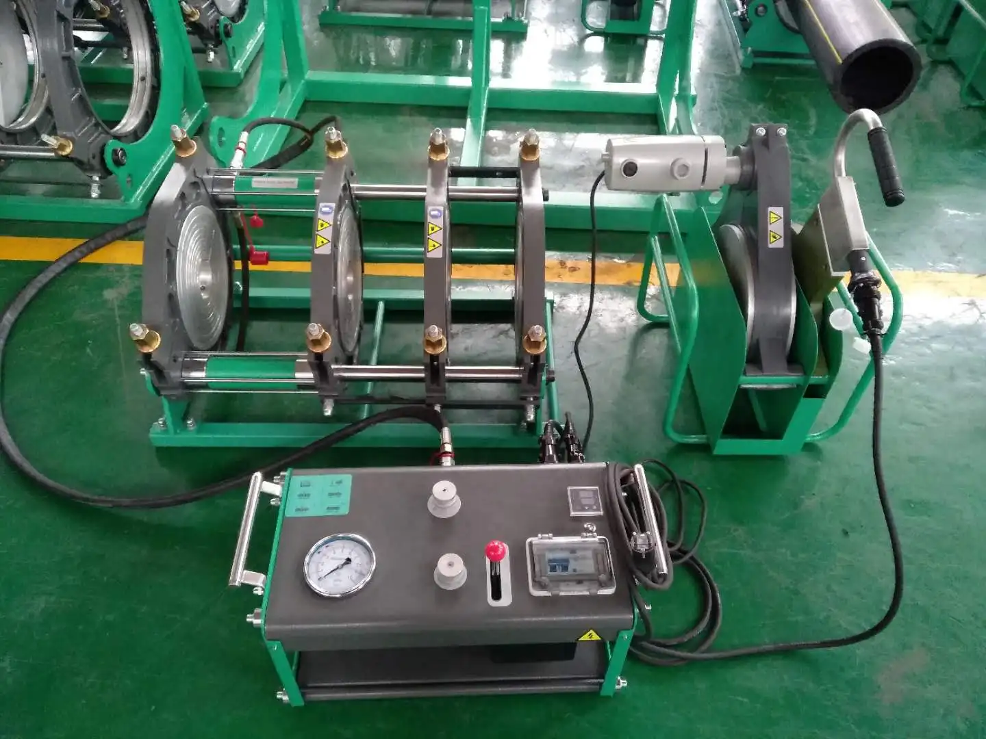 

SWT-V355/90H butt welding machine for pipes and fittings from OD 90 up to OD 355