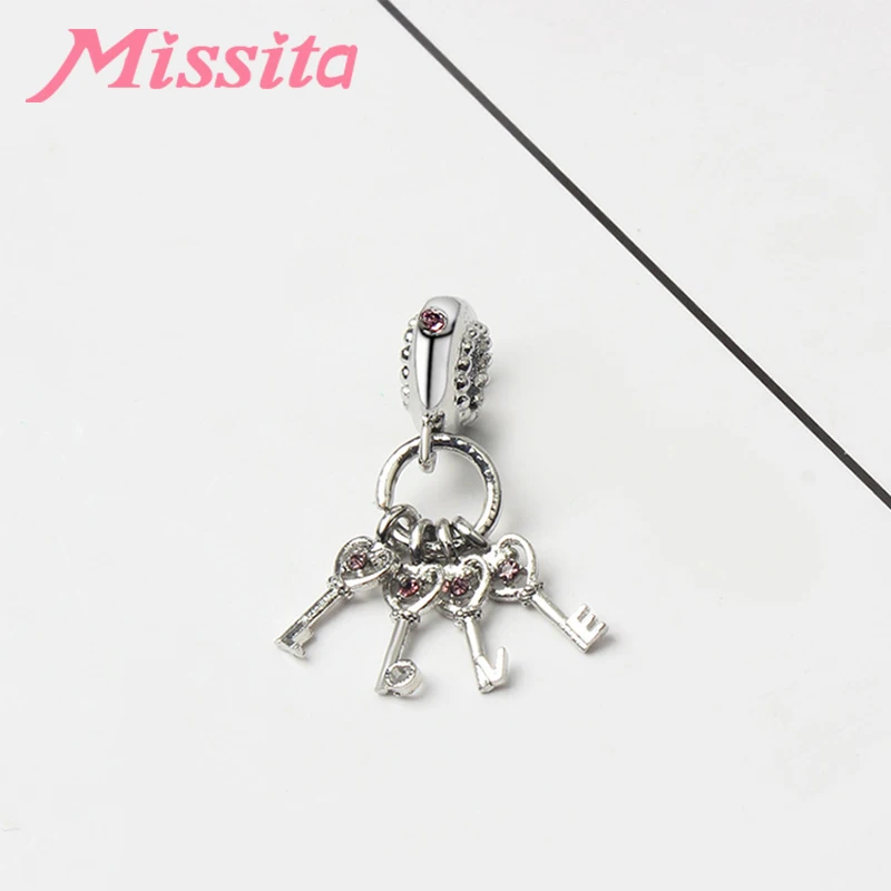 MISSITA новинка брелок для влюбленных подходящий фирменный браслет DIY ювелирные