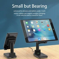 2 in 1 wireless charger stand retractable portable phone bracket 10w qi charging dock holder nd998