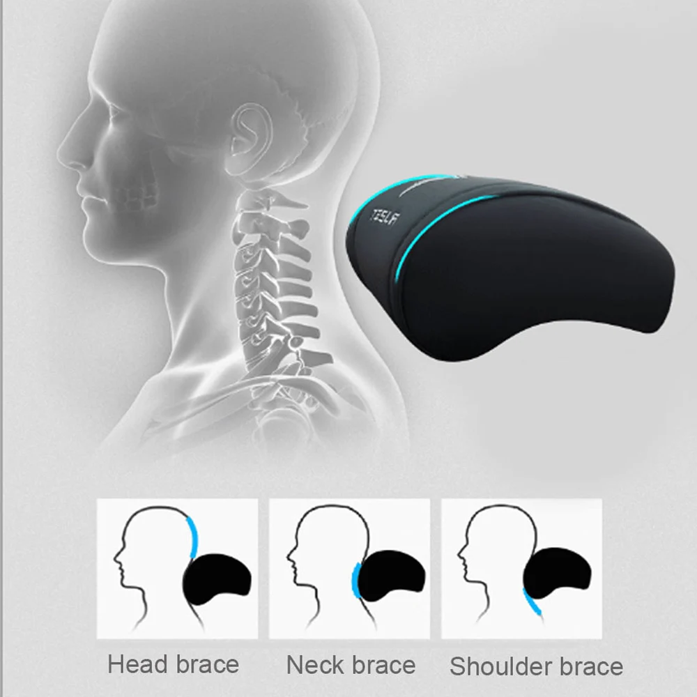Черный 1 шт. подголовник для автомобильного сиденья подушка шеи Подушка защита на