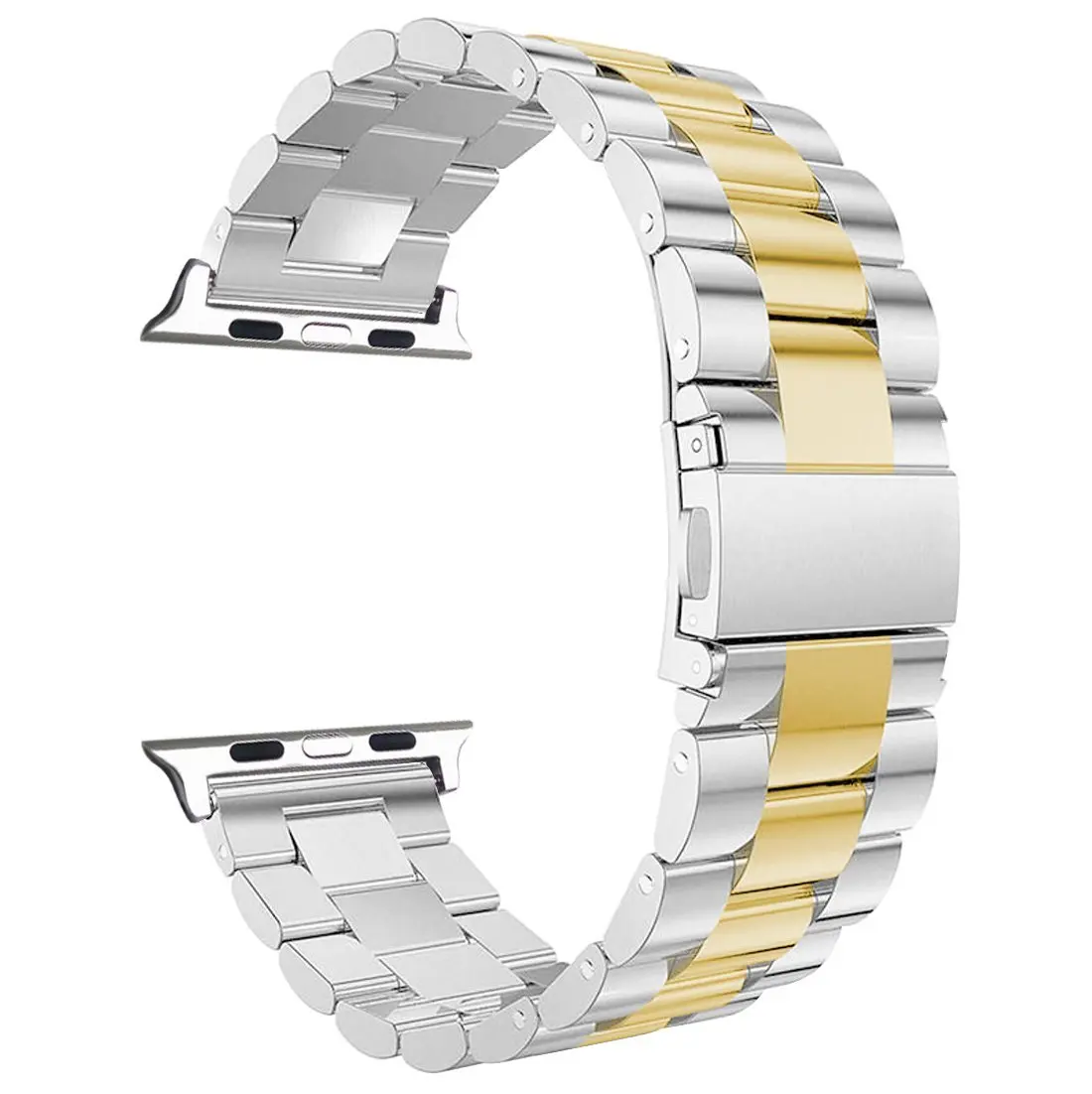 Oulucci ремешок из нержавеющей стали для apple watch ремешок 38 мм/40 мм/42 мм/44 мм сменный ремешок для apple watch 5/4/3/2