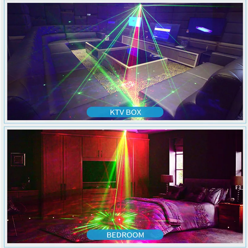 2020 Новый светодиодный светильник волны океана RGB диско лазерный Голосовое