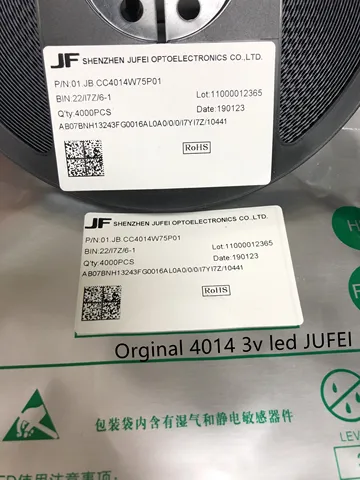 50 шт. JUFEI 4014 светодиодный 100 шт. подсветка светодиоды средней мощности LED 0,5 W 3V 4014 холодная белая ЖК-подсветка для ТВ приложения