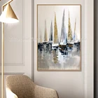 Arthyx Живопись Ручная роспись деревья пейзаж картины маслом на холсте Современные Абстрактные плакаты настенные художественные для гостиной домашний декор