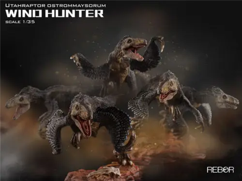 REBOR Utahraptor Ostrommaysorum WING HUNTER PVC 1/35 Dinosaur Museum Class Model | Игрушки и хобби