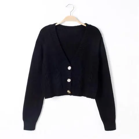 

New Spring and Autumn Clothing Twist Hot Girl Style Sweater Coat Women's Outer Wear Short Loose Sweater Cardigan