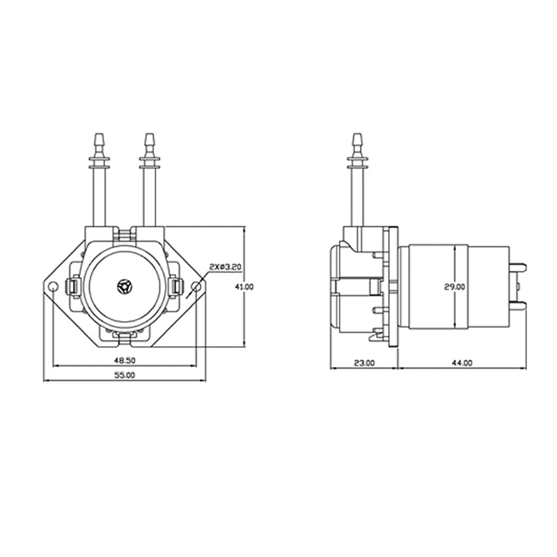 

DC 12V D3 Peristaltic Dosing Pump 3x5mm DIY Head Tube For Lab Analytical Liquid
