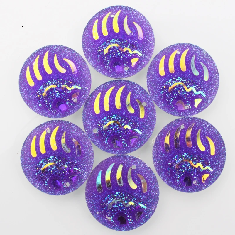 Nativemade 25 мм Taidian с плоской задней частью полимерные Cabs beadearrкольца Beadart цвета