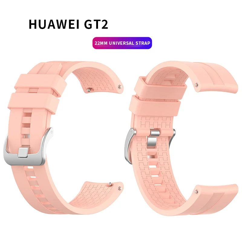 

Silicone Watch Strap for Huawei Watch GT/ GT2 /Magic 46mm Band Replacement Bracelet Accessories 22mm Universal Watchband