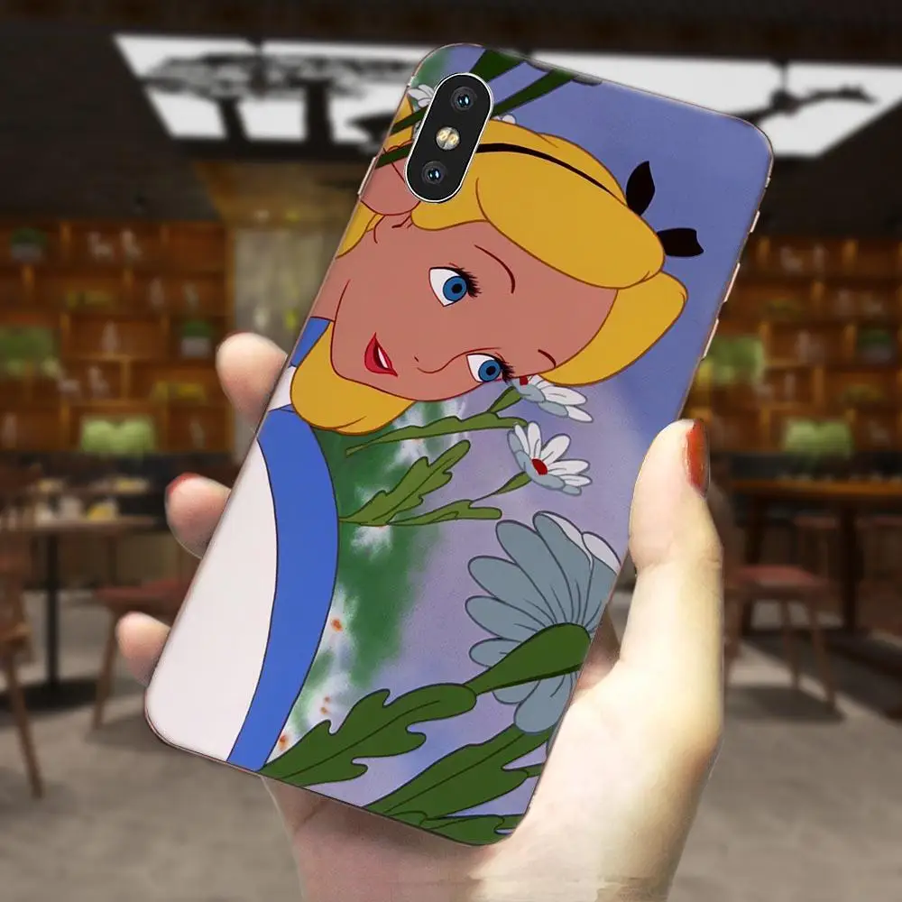 Алиса в стране чудес дизайн мягкий 2017 новое поступление для Huawei P7 P8 P9 P10 P20 P30 Lite Mini