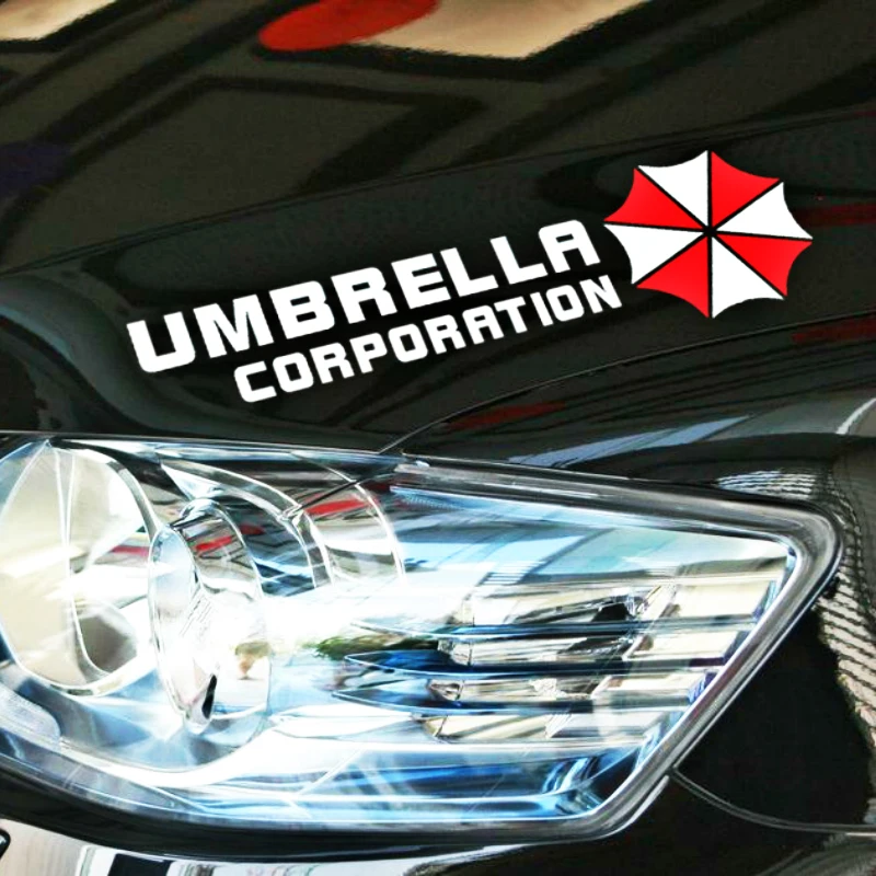 

2 светоотражающих автомобильных наклейки Umbrella Corporation, забавные аксессуары для Toyota Ford, Chevrolet, Volkswagen, 29 см * 9 см