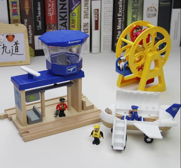 Аксессуары для деревянной дорожки разные стили магнитного грузовика