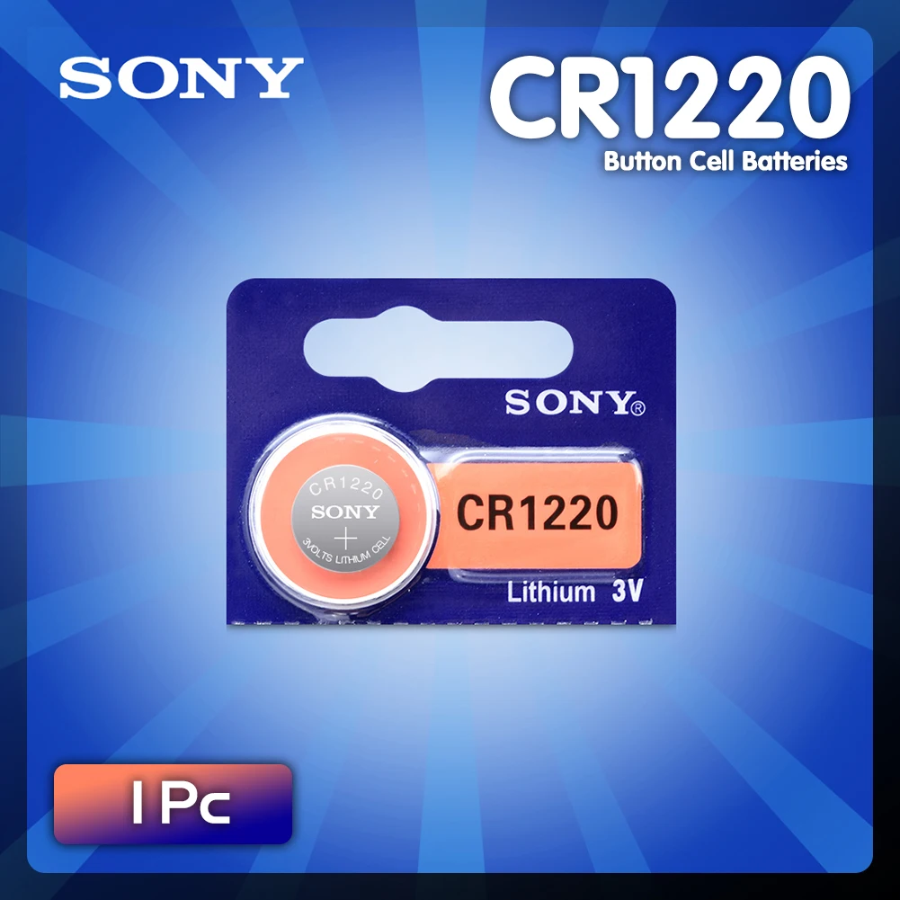 1 шт. для Sony CR1220 CR 1220 литий ионный аккумулятор DL1220 BR1220 ECR1220 LM1220 L04 5012LC сменная Кнопка