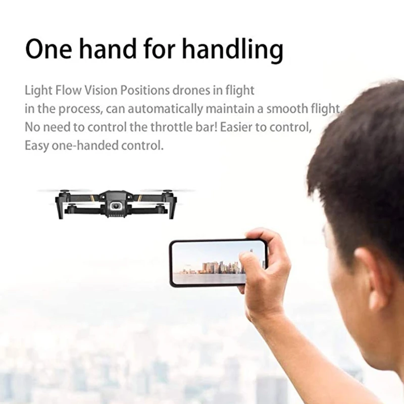 

Foldable WiFi FPV Live Video Drone GPS Return Home Drone 4K/720P/1080P Cam 1 Set