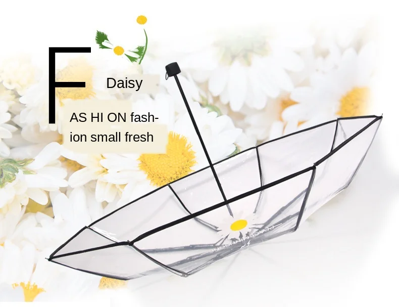 Зонтик женский прозрачный ветрозащитный корейский стиль | Дом и сад
