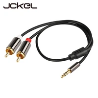 jckel audio cable 3 5mm jack to 2rca audio car cable rca male to male rca aux cable for headphone speaker pc amplifier phone