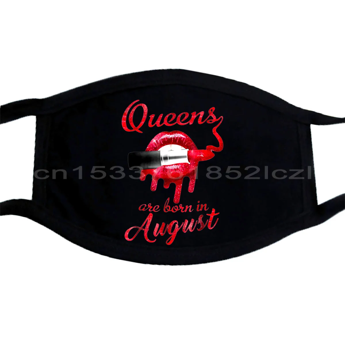 Queens Are Born In August помада с красными губами забавные белые маски уникальная