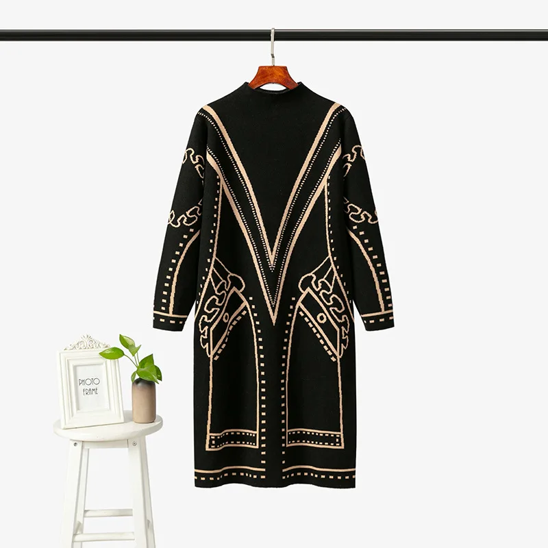 Женское платье большого размера весна 2020 новый стиль богатая леди жаккард