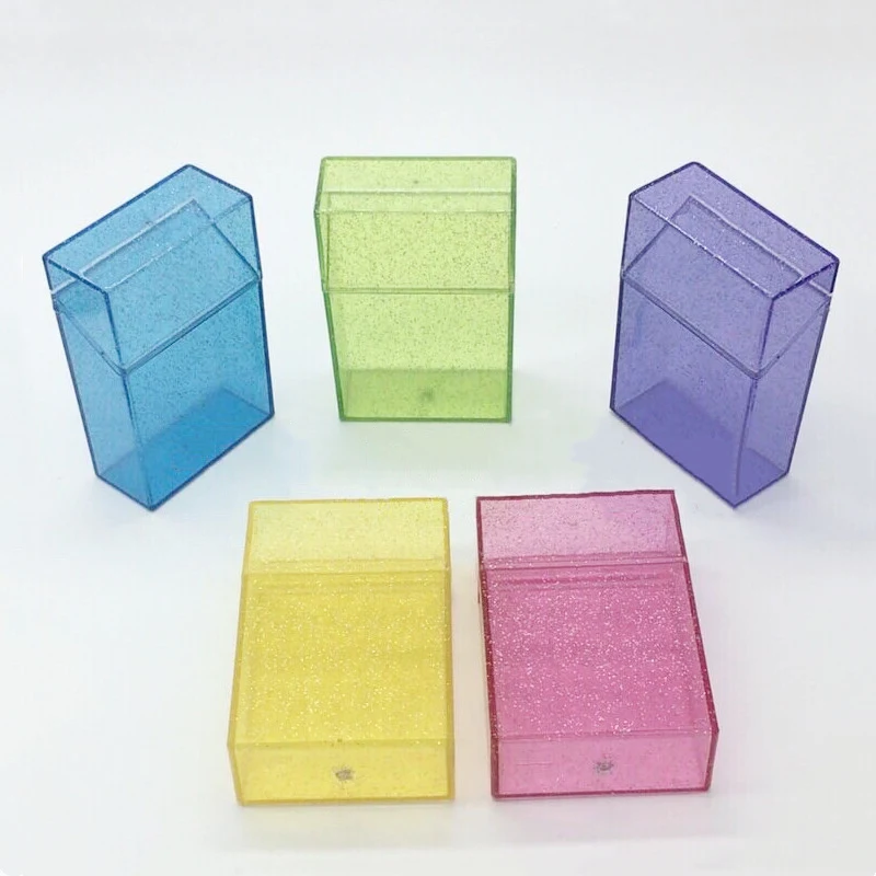 Новинка 5 цветов тонкий прозрачный Футляр для сигарет 20 пачек пластиковый