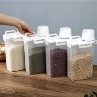 kitchen storage container whole grain tank thickened version with measuring cup plastic containers with lids rice dispenser