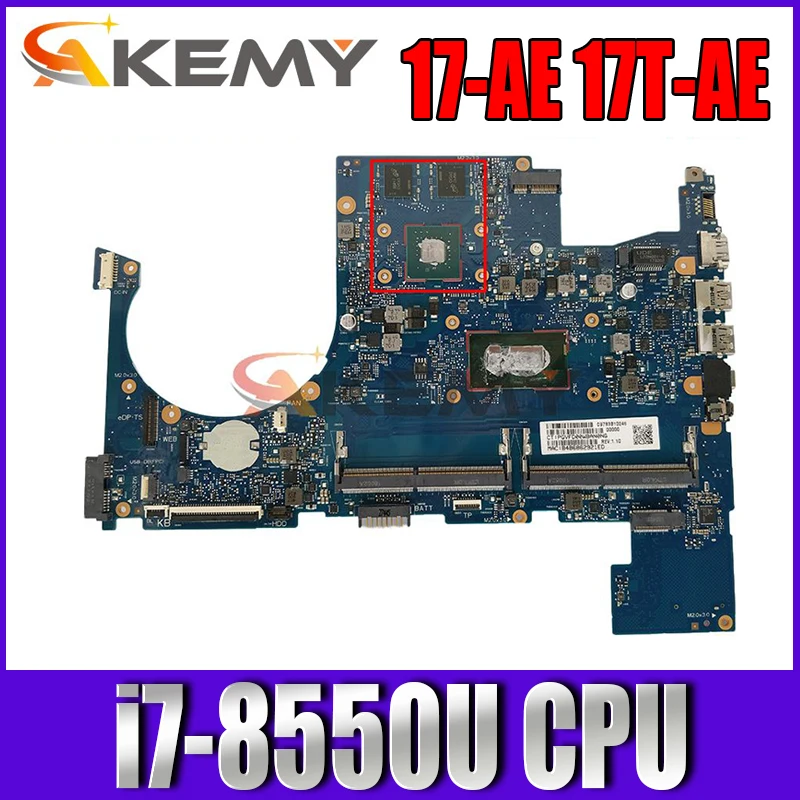 

6050A292380 материнская плата для ноутбука HP envy 17-AE 17T-AE 17m-ae 17m-ae111dx с процессором SR3LC i7-8550U PM