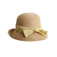 2021 bow summer womens hats sun protection hat sun hats summer straw hat sun visor beach sun protection bucket hats for women