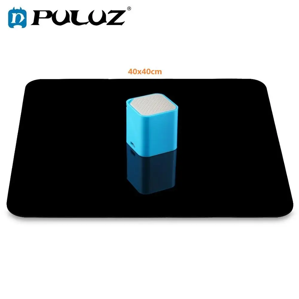 Placas de Exibição Reflexivas de Acrílico Branco e Preto Fundo de Refletor para Mesa de Produtos Puluz Reflexão Topo Fotografia 40x40cm