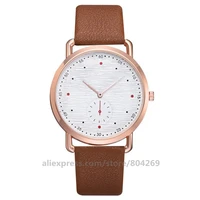 100pcslot Fashion Casual Watch Leather Strap Women And Men Quartz Wristwatch New Arrival Simple Design Business Wrist Watch