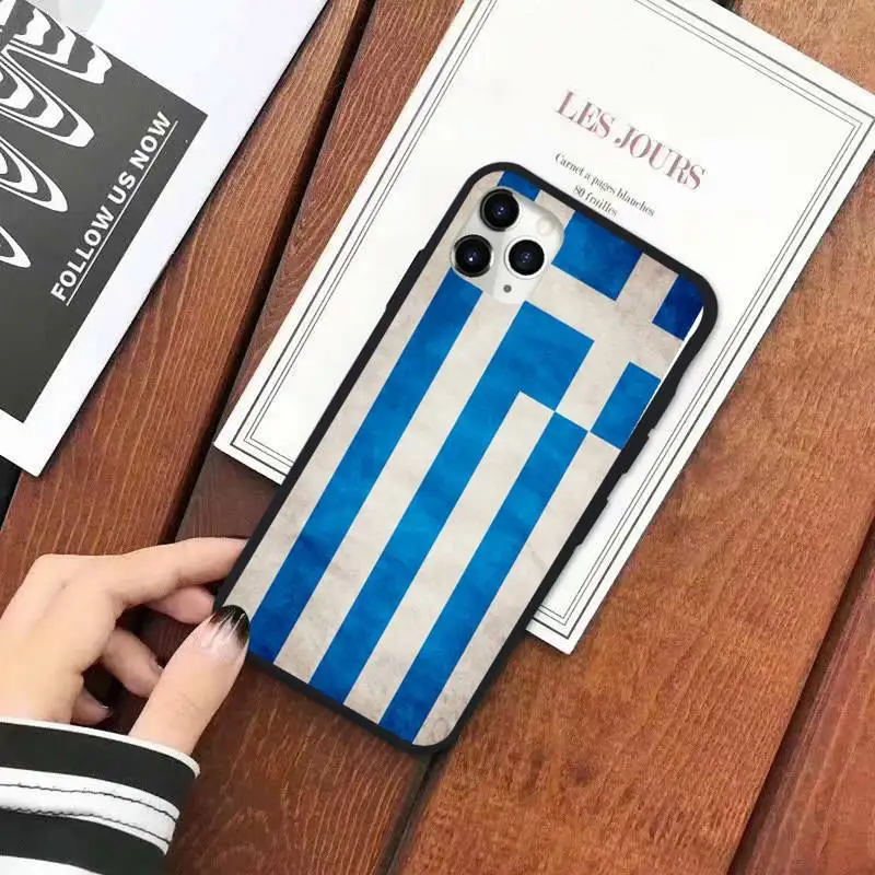 

Greece Greek National Flags shell Phone Case for iPhone 11 12 pro XS MAX 8 7 6 6S Plus X 5S SE 2020 XR