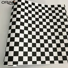 50x500 см флаг в клетку, гоночный виниловый Стайлинг автомобиля, мотоциклетная фотопленка, черный, белый, камуфляжный Фотофон