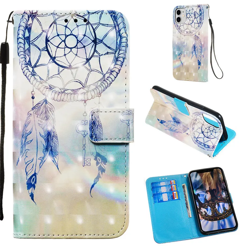 Совы бабочки чехол-портмоне с откидной крышкой для Samsung Galaxy S20 ультра M11 M31 M80S A01 A11