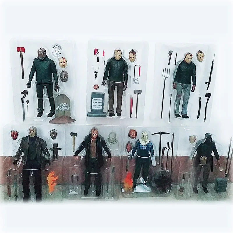 7 Тип NECA Friday 13 часть 2 3 5 V 6 VI 3D Freedy Джейсон, Фредди фигурка игрушка кукла рождественский подарок на день рождения