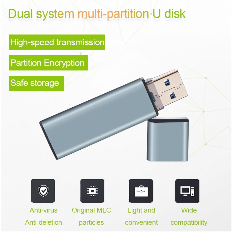 

Флеш-накопитель USB 3,0, Твердотельный Накопитель SSD, MLC 64-512 ГБ