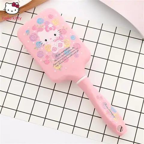 

Мультяшная Милая Антистатическая Массажная Расческа Hello Kitty Расческа Для Волос воздушный мешок Расческа с изогнутой подушкой Расческа для ...