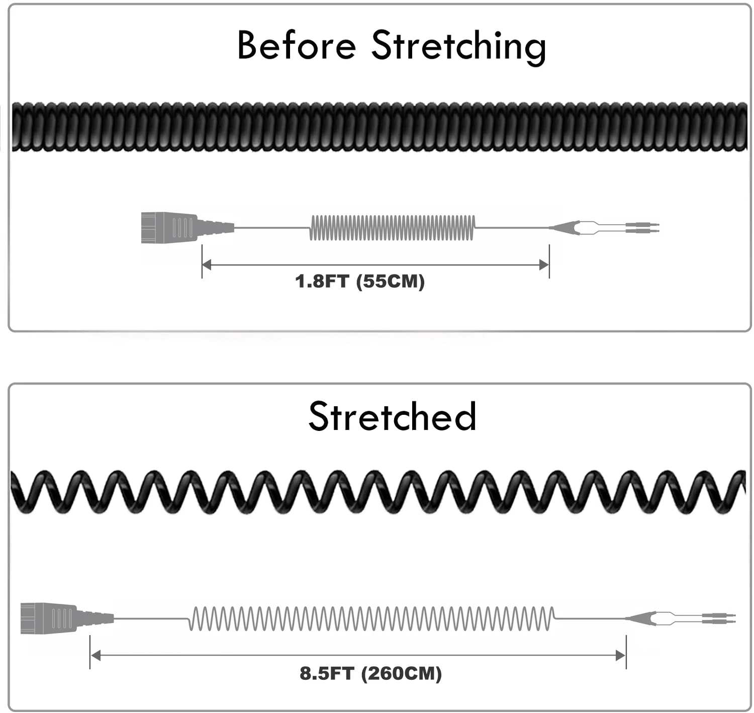 Быстроразъемный штекер GN QD-3 5 мм для ПК Netcom компьютерный Спиральный шнур