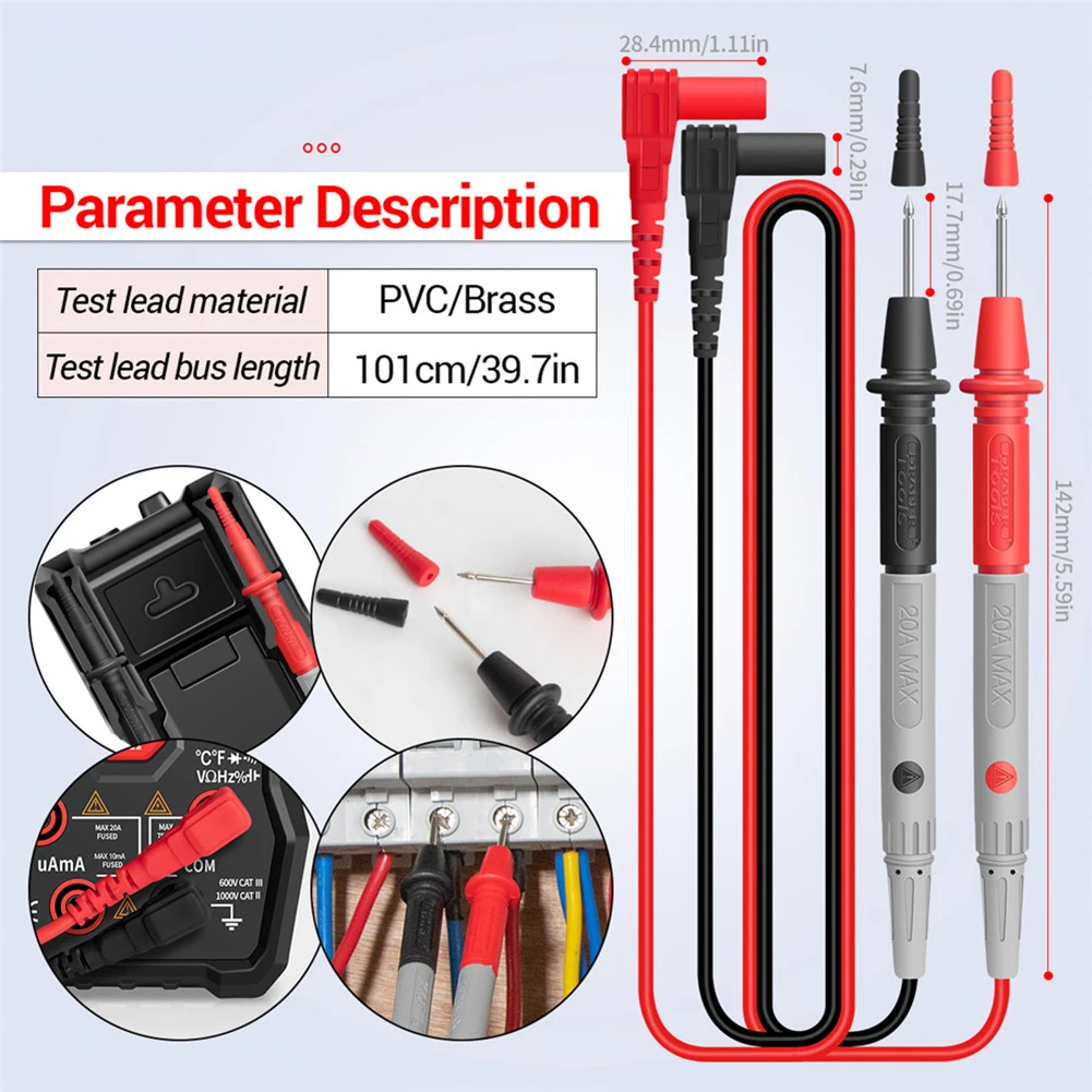 

ANENG AN82 9999 Counts Digital Multimeter Auto Ranging Electrical Tester Portable Ture RMS AC/DC Ammeter Voltage Meter